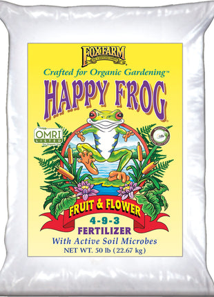 FoxFarm Happy Frog&reg; Fruit & Flower Fertilizer, 50 lb bag