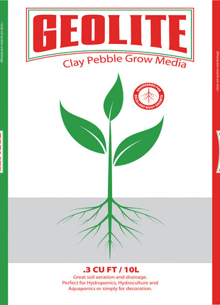 GEOLITE Clay Pebble Grow Media, 10 L
