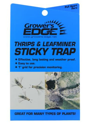Grower's Edge Thrips & Leafminer Sticky Trap 5/Pack (80/Cs)