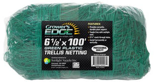 Grower's Edge Green Trellis Netting 6.5 ft x 100 ft (8/Cs)