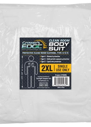 Grower's Edge Clean Room Body Suit - Size XXL (25/Cs)