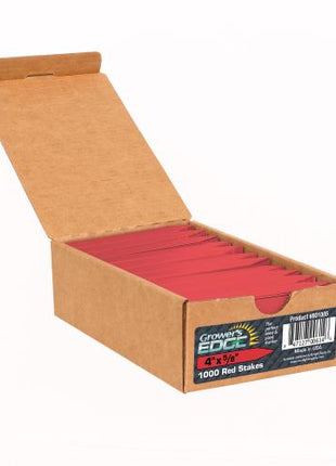 Grower's Edge Plant Stake Labels Red - 1000/Box