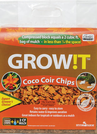 GROW!T Coco Coir Planting Chips, Block