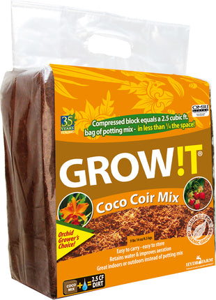GROW!T Coco Coir Mix, Block
