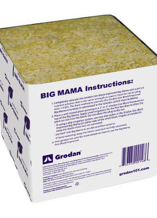 Grodan Improved Gro-Block Big Mama, 8 x 8 x 8, no hole, case of 18